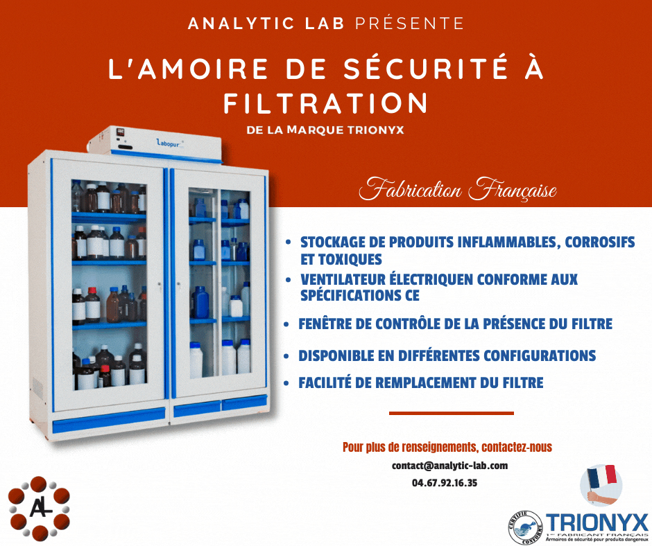 AF43C : armoire de sécurité à filtration de notre partenaire Trionyx