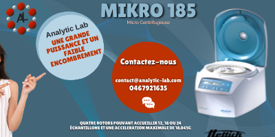 Mikro 185 : notre nouvelle micro centrifugeuse !