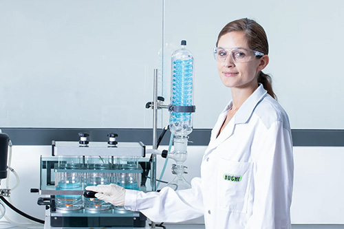 Consommables pour laboratoire de la marque Buchi, partenaire d'Analytic lab