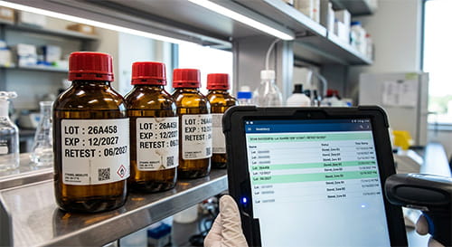 Gestion des stocks de produits chimiques pour les laboratoires de France